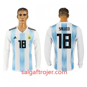 Argentina Fodboldtrøjer Salvio 18 Hjemmebanesæt VM 2018 Langærmet